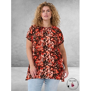 KAFFE Curve Tuniek KCAMI Grenadine Leopard Print